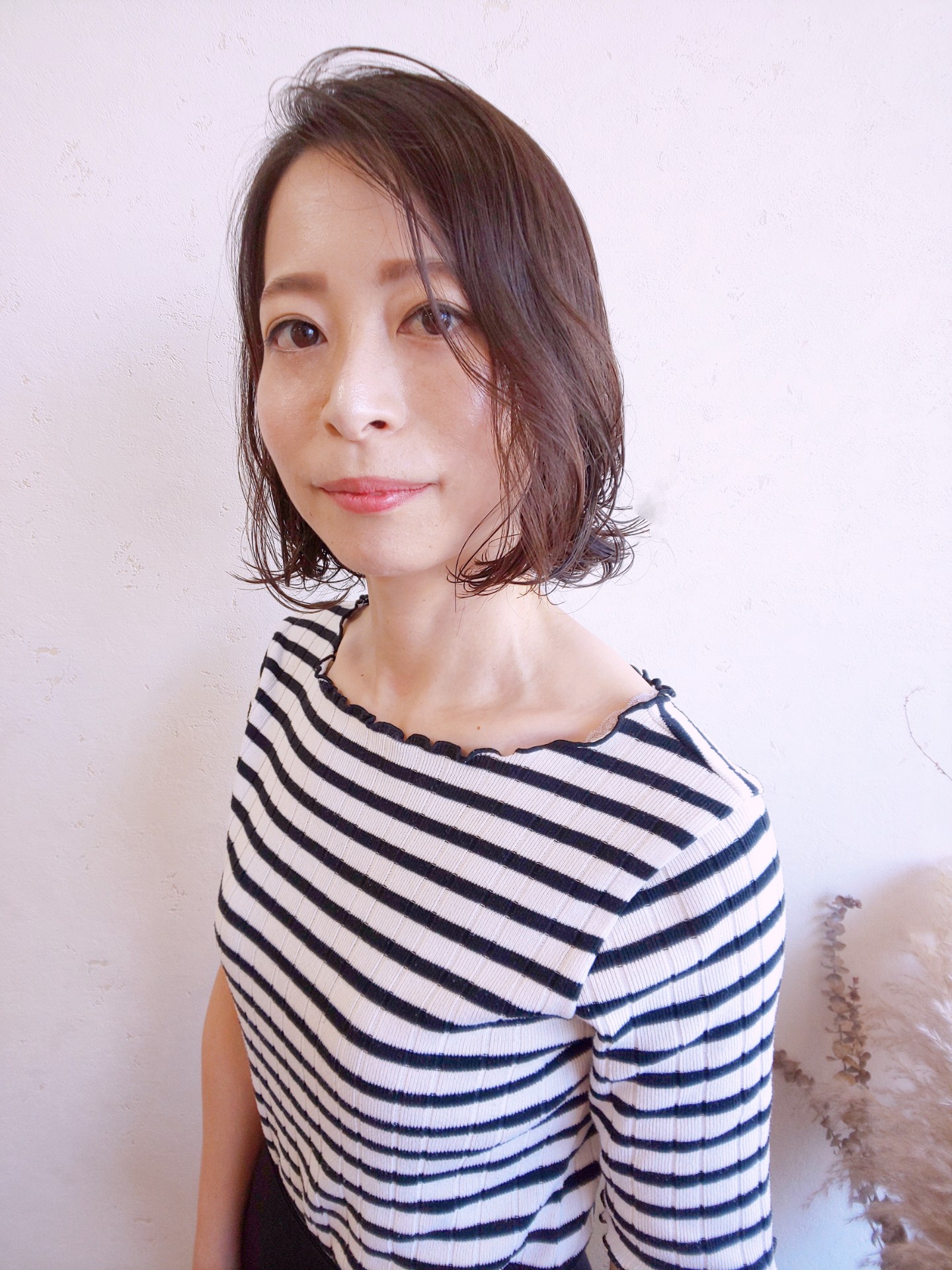 笠岡にある美容室 【mon ami女子×ニュアンスパーマボブ】